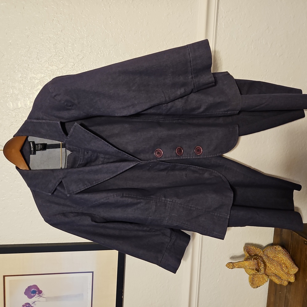 Lane Bryant 2pc denim set- capri and blazer
